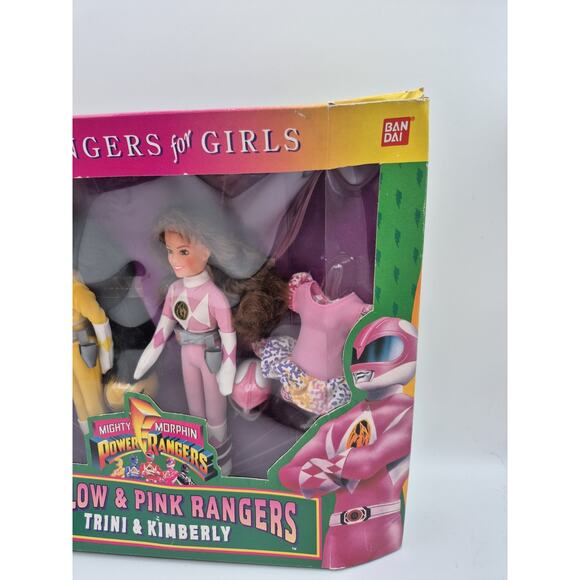 Mighty Morphin Power Rangers For Girls Yellow (Trini) & Pink (Kimberly) New - Picture 5 of 15